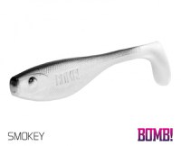 Shad Delphin BOMB Fatty, Smokey, 10cm, 5 buc - 1