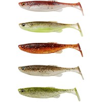 Shad Savage Gear Fat Minnow T-Tail, Clearwater Mix, 7.5cm, 5buc/plic - 1