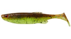 Shad Savage Gear Fat Minnow T-Tail, culoare Chartreuse Pumpkin, 10.5cm, 5buc/plic