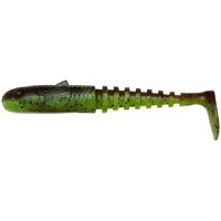 Shad Savage Gear Gobster, 9cm, 9g, Chartreuse Pumpkin, 5buc/plic - 1