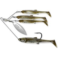 Spinnerbait Live Target BaitBall Spinner Rig Large, Green Pumpkin/Silver, 11g - 1