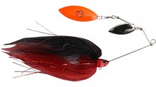 Spinnerbait Savage Gear Da Mega Bush White Silver, 55g, Black Red