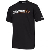 Tricou Savage Gear Signature Logo Black Ink (Marime: L) - 1