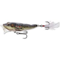 Vobler Livetarget Frog Popper, culoare Brown-Black, 6.5cm, 7g - 1