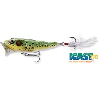 Vobler Livetarget Frog Popper, culoare Green-Yellow, 7.5cm, 14g - 1