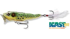 Vobler Livetarget Frog Popper, culoare Green-Yellow, 7.5cm, 14g