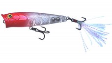 Vobler Mustad Burpy Popper, Red Head, 6.5cm, 6.3g