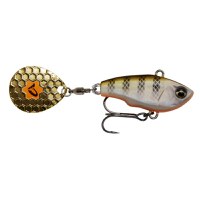 Vobler Savage Gear Fat Tail NL, Culoare Lemon Back Flash, 6.5cm, 16g - 1