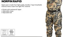 Waders cu cizme Norfin Rapid, camuflaj (Marime: 45)