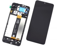 Display Samsung Galaxy A12 A127 Nacho cu Rama Display Black Negru - 1