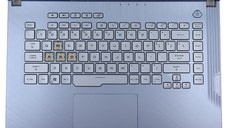 Tastatura Asus 0KNR0-461DUI00 Albastra cu Palmrest Albastru si TouchPad iluminata RGB backlit