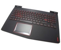 Tastatura Lenovo 5CB0N00205 neagra cu Palmrest negru iluminata backlit - 1