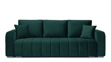 Canapea Extensibilă 3 locuri DIEGO, cu ladă de depozitare, 230x92x90 cm Verde