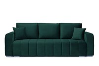 Canapea Extensibilă 3 locuri DIEGO, cu ladă de depozitare, 230x92x90 cm Verde - 1