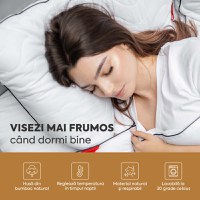 Pilotă Cotton Dream cu microfibră, husă bumbac, 140x200 cm - 4