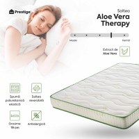 Saltea ALOE VERA THERAPY, spumă poliuretanică, reversibilă, hipoalergenică, super ortopedică, Grosime 19 cm - 3