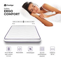 Saltea ERGO COMFORT, ortopedică, cu spumă poliuretanică și arcuri, Grosime 18 cm - 3