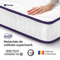 Saltea ERGO COMFORT, ortopedică, cu spumă poliuretanică și arcuri, Grosime 18 cm - 5