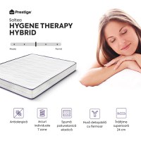 Saltea HYGENE THERAPY HYBRID, 7 zone de confort, Arcuri Individuale, husă detașabilă cu fermoar, lavabilă, superortopedică, Grosime 24 cm - 3