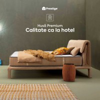 Saltea Ideal Sleep HOTEL SERIES LUX, superortopedică, cu spumă poliuretanică și arcuri, husă cu aerisire optimă, Grosime 25 cm - 5