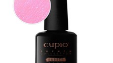 Cupio Oja semipermanenta Rubber Base French Collection - Flamingo Shimmer Green 15 ml