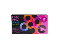 Framar Manusi din nitril nepudrate roz Pink Paws 100buc - M - 1