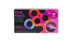 Framar Manusi din nitril nepudrate roz Pink Paws 100buc - M