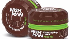 NishMan Ceara de par mata Wax Matte 08 150ml