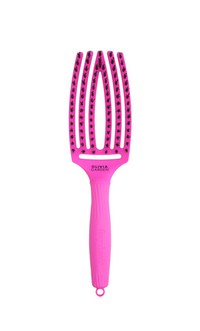 Olivia Garden Perie de par cu peri de mistret+nailon Finger Combo Neon Purple Think Pink 2023 - 1