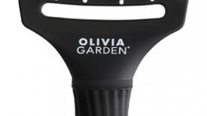 Olivia Garden Perie profesionala curbata medie cu ventilatie Finger Medium Black