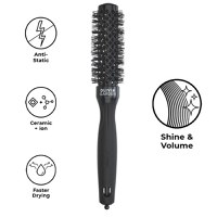 Olivia Garden Perie profesionala de par Expert Blowout Shine Black 25mm - 1