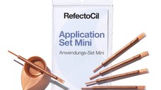 Refectocil Set mini pentru amestecare vopsea gene si sprancene Rose Gold (5 pensule+5 boluri)