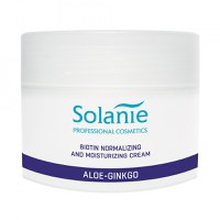 Solanie Crema hidratanta cu biotina pentru ten gras Aloe Ginkgo 250ml - 1