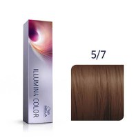 Wella Professionals Vopsea de par permanenta Illumina Color 5/7 castaniu deschis maro 60ml - 1