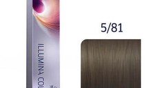 Wella Professionals Vopsea de par permanenta Illumina Color 5/81 castaniu deschis albastru cenusiu 60ml