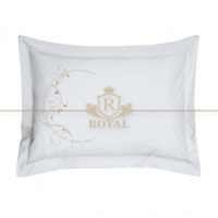 Lenjerie Pat Dublu cu Fete de perna brodate - Model Crescent (Material: Ranforce, Dimensiune Pat: Pat Dublu) - 1