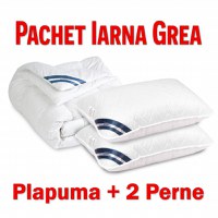 Pachet IARNA GREA Pilota SUPER GROASA 220x200 + 2 Perne 50x70cm - 1