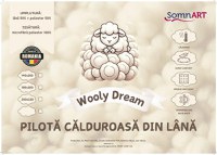 Pilota calduroasa de iarna matlasata Wooly Dream Somnart, 140×200 cm, umplutura 300 g/m² - 1