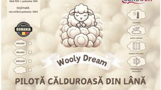 Pilota calduroasa de iarna matlasata Wooly Dream Somnart, 140×200 cm, umplutura 300 g/m²