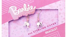 Cercei Barbie Silhouette & Rose Quartz (Sterling Silver)