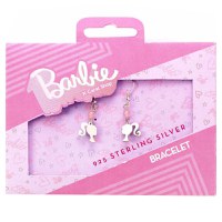 Cercei Barbie Silhouette & Rose Quartz (Sterling Silver) - 1