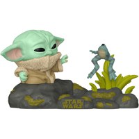 Figurina Funko Pop! Deluxe Mandalorian S10 - Din Grogu with Frog - 1