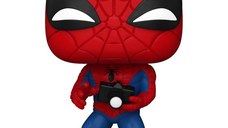 Figurina Funko Pop! Marvel Holiday Spider-Man with Open Gift