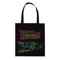 Geanta Tip Tote Back to the Future - Neon DeLorean - 1