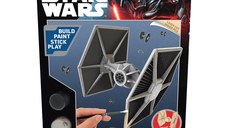 Macheta de Asamblat Wood WorX - Star Wars - Tie Fighter cu 30+ piese din lemn + vopsea, pensula si adeziv inclus