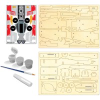 Macheta de Asamblat Wood WorX - Star Wars - X-Wing Starfighter cu 40+ piese din lemn + vopsea, pensula si adeziv inclus - 3