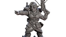 Miniatura Nepictata Elemental Beacon - Golemmar Gnome E (with hat and steam crossbow)