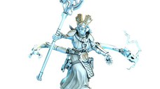 Miniatura Nepictata Elemental Beacon - Norgrem Gempriestess Pose 2