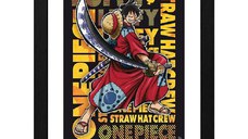 Poster cu Rama One Piece - Luffy In Wano Artwork