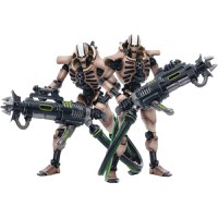 Set 2 Figurine Articulate Warhammer 40k 1/18 Necrons Szarekhan Dynasty Immortal with Tesla Carbine 11 cm - 1